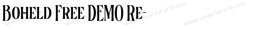 Boheld Free DEMO Re字体转换